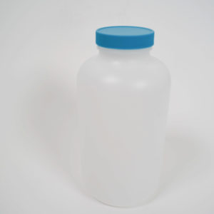 HDPE Bottle w/Cap 1 liter 12/cs